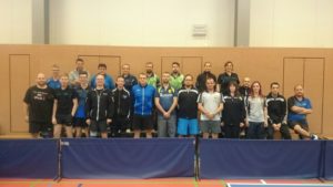 Gesamtbild Teilnehmer Kreismeisterschaften Tischtennis 2016